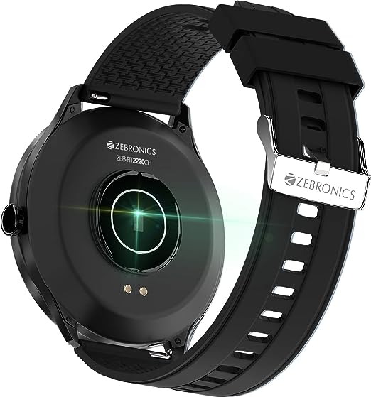 ZEBRONICS Zeb-Fit2220CH Smart Fitness Band, 2.5D Curved Glass Full Touch Display, SpO2, BP & Heart Rate Monitor, IP68 Water Resistant, 8 Sports Mode (Black Rim + Black Strap) ZEBRONICS Zeb-Fit2220CH Smart Fitness Band, 2.5D Curved Glass Full Touch Display, SpO2, BP & Heart Rate Monitor, IP68 Water Resistant, 8 Sports Mode (Black Rim + Black Strap)